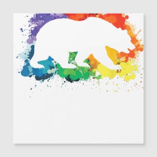 Carte Magnétique LGBT Peinture éclaboussures Ours Gay
