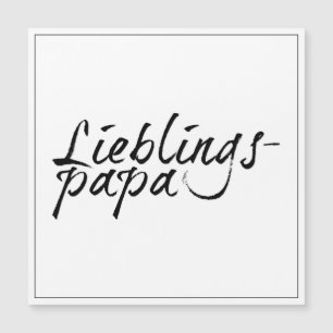 Carte Magnétique Lieblingspapa - schwarzer Schriftzug 00001
