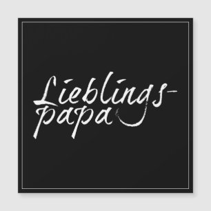 Carte Magnétique Lieblingspapa - weißer Schriftzug 0001