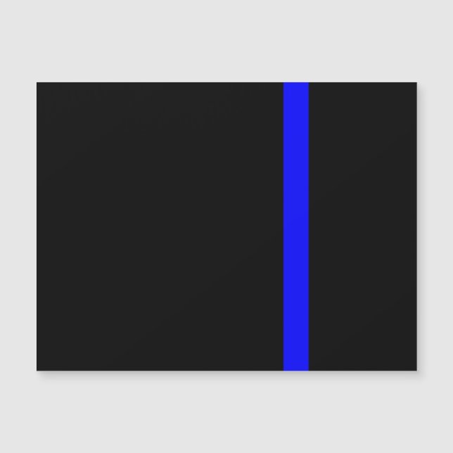 Carte Magnétique Ligne Bleue Mince Symbolique verticale (Devant)