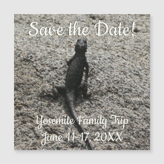 Carte Magnétique Lizard noir (Devant)