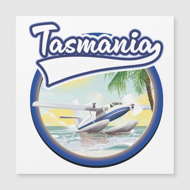 Carte Magnétique logo de voyage en Tasmanie (Devant)