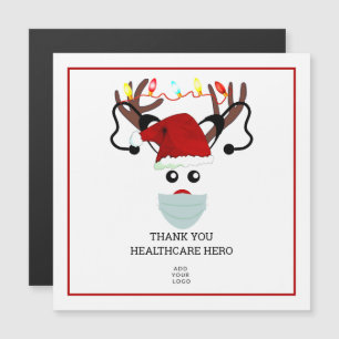 Carte Magnétique Logo du Merci de Noël des entreprises