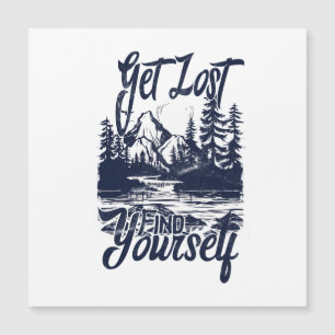 Carte Magnétique Lost, Find Yself - Nature Adventure