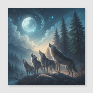 Carte Magnétique Loups