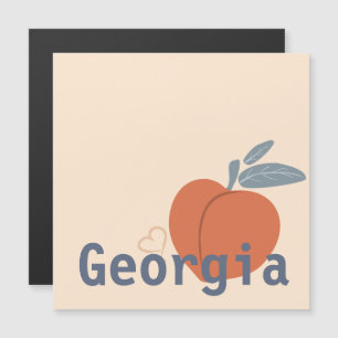 Carte Magnétique Love Georgia Peach