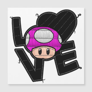 Carte Magnétique Love Toad - Aimant rose