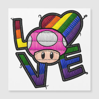 Carte Magnétique Love Toad - Arc-en-ciel
