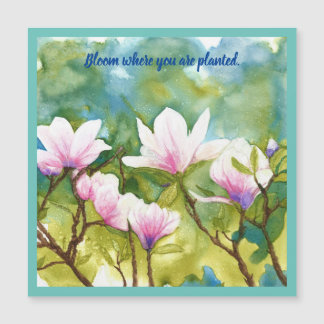 Carte Magnétique Magnifique, coloré, magnolia rose aimant