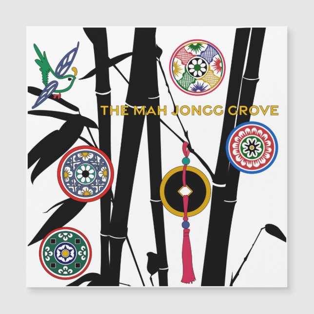 Carte Magnétique Mah Jongg Grove (Devant)