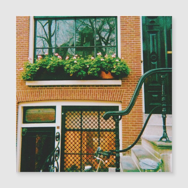 Carte Magnétique Maison Canal à Amsterdam (Devant)