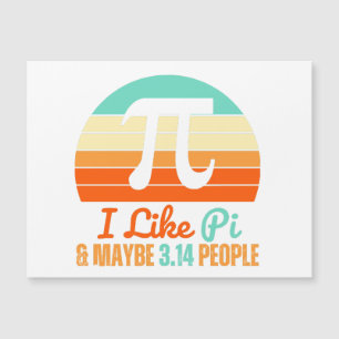 Carte Magnétique Maître de mathématiques amusant Mars 14th Pi Day M