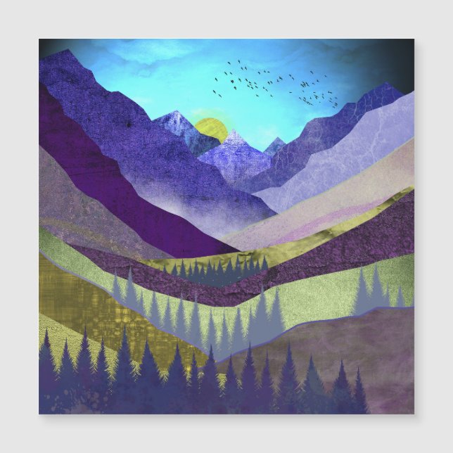 Carte Magnétique Majesté des Montagnes pourpres (Devant)