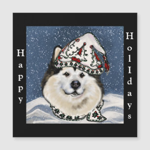 Carte Magnétique Malamute d'Alaska