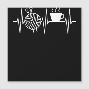 Carte Magnétique Maman Tricoteuse Meilleure Maman de Tricotage Ever