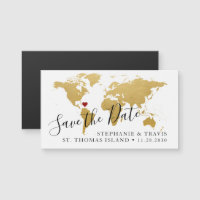 Mariage de destination Enregistrer la date Gold Ma
