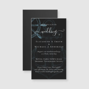 Carte Magnétique Mariage de roue des navires nautiques