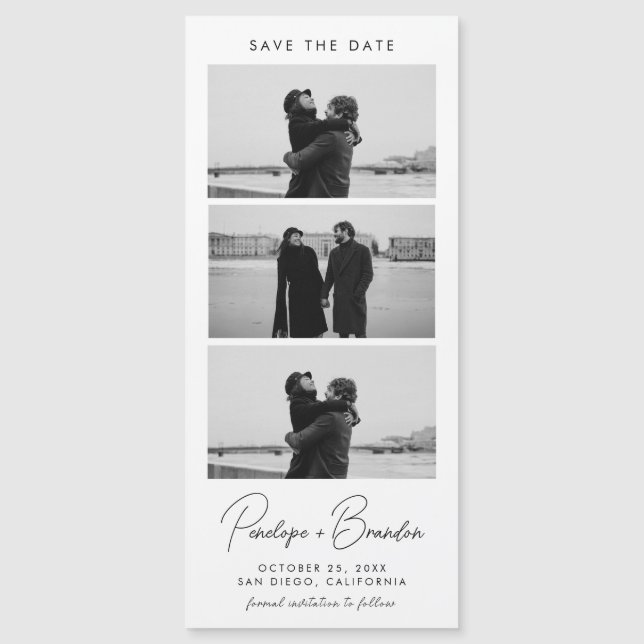 Carte Magnétique Mariage magnétique de la bande photo de script mod (Devant)