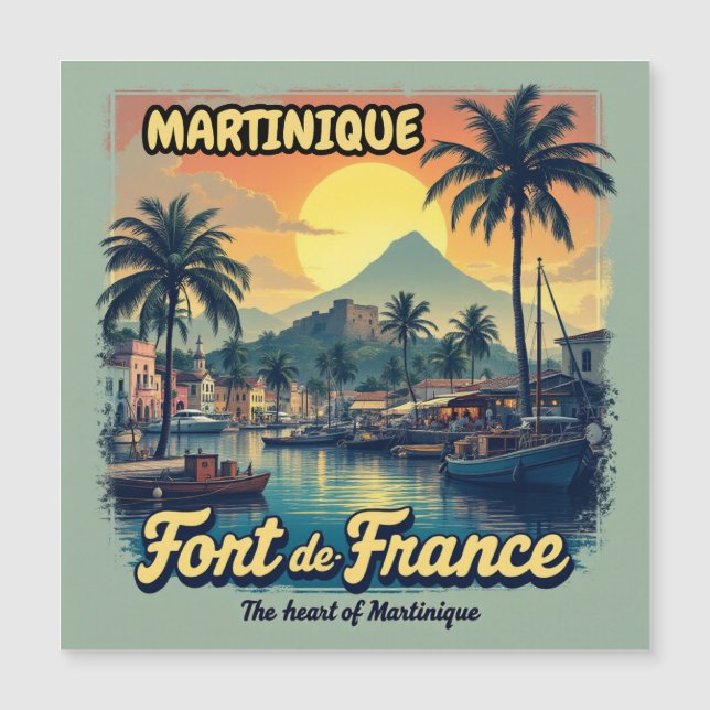 CARTE MAGNÉTIQUE MARTINIQUE (Devant)
