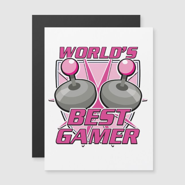 Carte Magnétique Meilleur joueur du monde (Devant / Derrière)