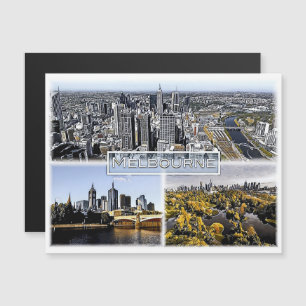 Carte Magnétique Melbourne - Australie - Mosaïque -
