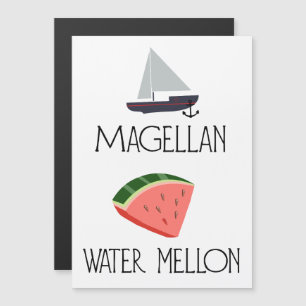 Carte Magnétique Melon d'eau de Magellan