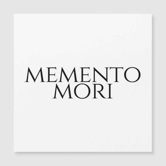 Carte Magnétique Memento Mori (Devant)