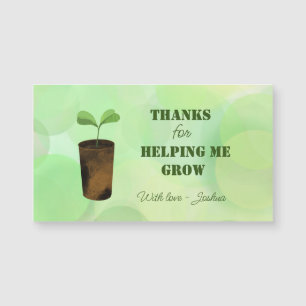 Carte Magnétique Merci de m'avoir aidée à grandir !