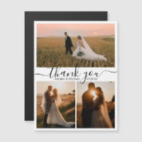 merci minimum 3 photos collage mariage aimant