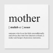 Mère Définition Aimant blanc