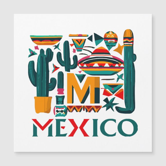 CARTE MAGNÉTIQUE MEXIQUE (Devant)