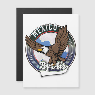 Carte Magnétique Mexique par avion patch.