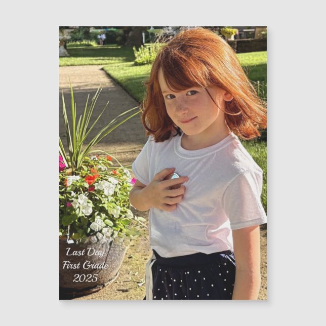 Carte magnétique Millie Dernier Day First Grade 20 (Devant)