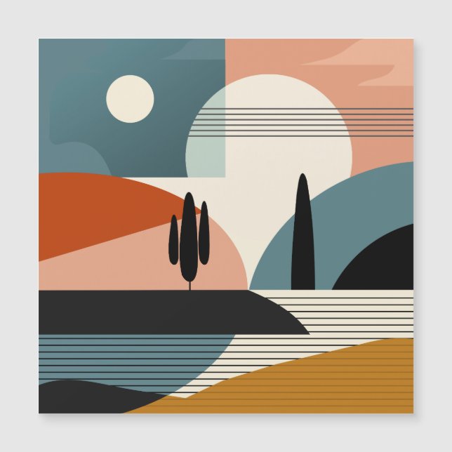 Carte Magnétique Mirage du désert (Devant)