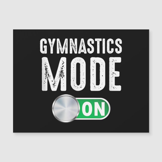 Carte Magnétique Mode Gymnastique sur l'athlète Cool Gymnaste (Devant)