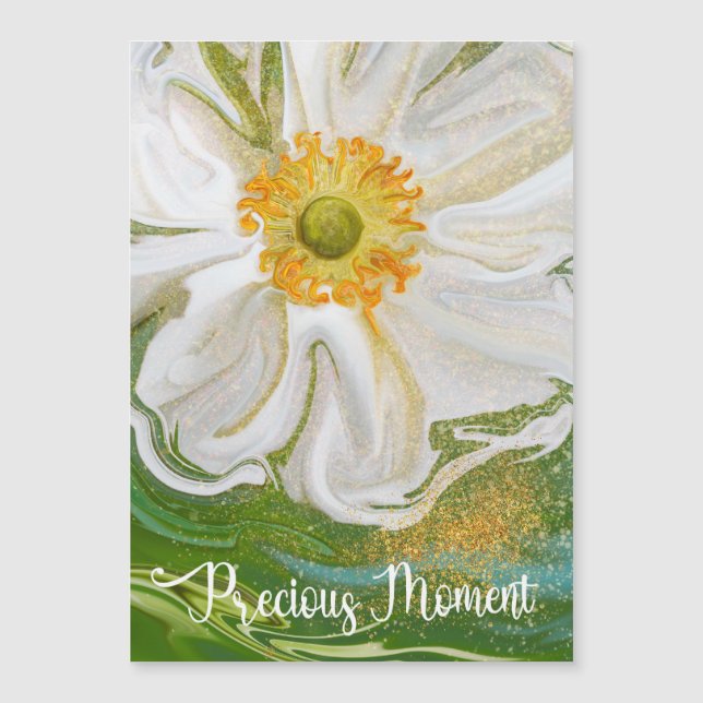 Carte Magnétique Moment précieux - Puissance de fleur de l'anémone (Devant)