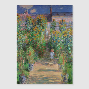 Carte Magnétique Monet Garden Vetheuil Impressionim Peinture