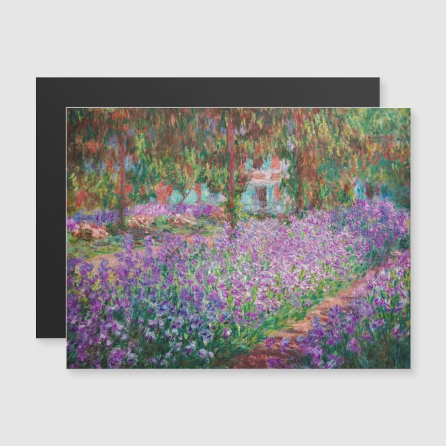 Carte Magnétique Monet - Jardin de l'artiste à Giverny Magnetic Car (Devant / Derrière)
