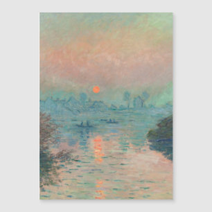 Carte Magnétique Monet Sunset Seine Beaux-Art Impressionnisme