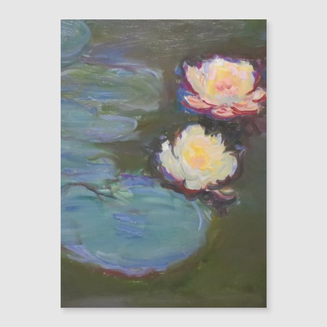 Carte Magnétique Monet Water Lys Pond Nénuphars Peinture (Devant)
