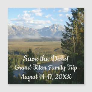 Carte Magnétique Montagnes et rivière de Jackson Hole