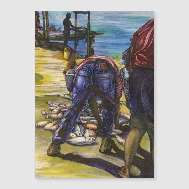 Carte Magnétique Morning's Catch, Harbour Island, Bahamas (Devant)