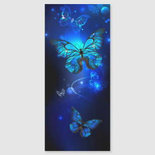 Carte Magnétique Morpho Butterfly in the Dark Background