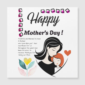 Carte Magnétique Mothers Day Card 