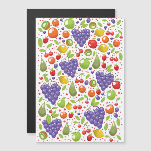 Carte Magnétique Motif aux fruits mignons