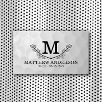 Motif de balle de golf personnalisé Nom Monogramme