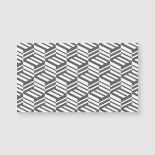 Carte Magnétique Motif de cube géométrique moderne, urbain et dynam