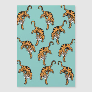Carte Magnétique Motif de tigre d'Asie