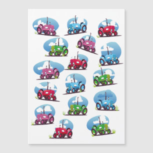 Carte Magnétique Motif de tracteur