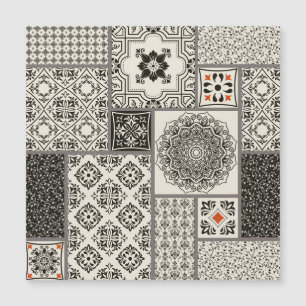 Carte Magnétique Motif de tuile islamique Majolica